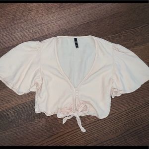 Zara tie up shirt